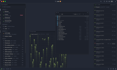 The canvas: a shader widget and the file browser